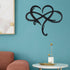 Infinity Heart Wall Decor, Steel Metal Wall Art Love Wall Sign
